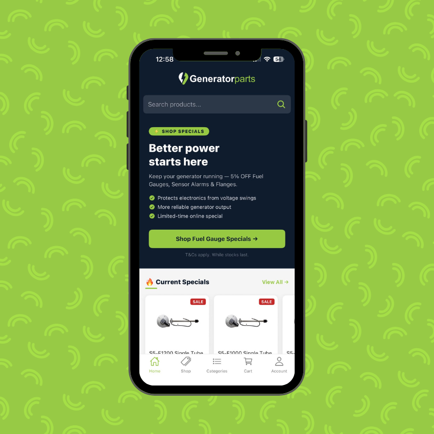 Generator Parts App Version 1.7
