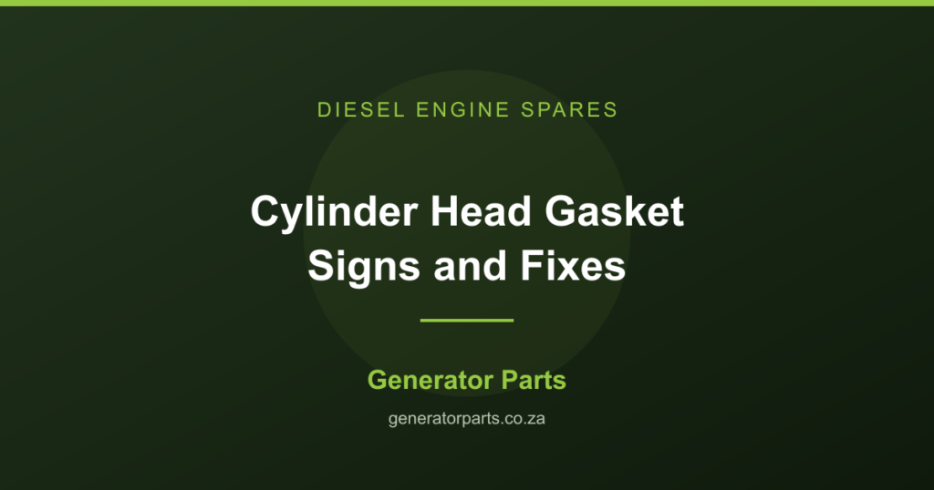 Cylinder head gasket sets for diesel generator engines