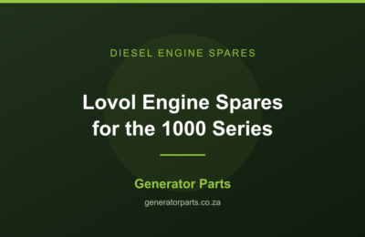 Lovol engine spares for 1000 series G-Drive generator engines