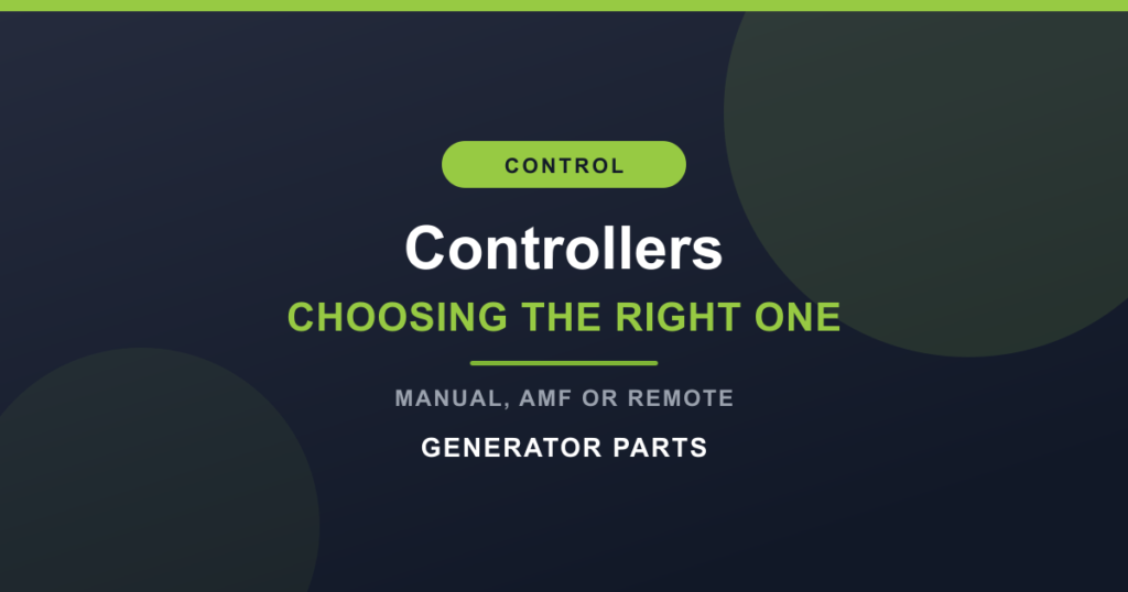 Genset controller panel for a standby diesel generator installation